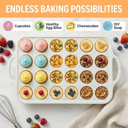 Silicone Mini Muffin Pan for Baking