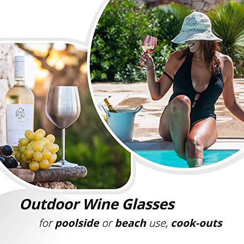 Stainless Steel Wine Glass (2 Count)