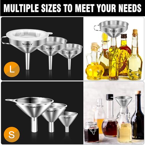 Stainless Steel Funnel (6 Count)
