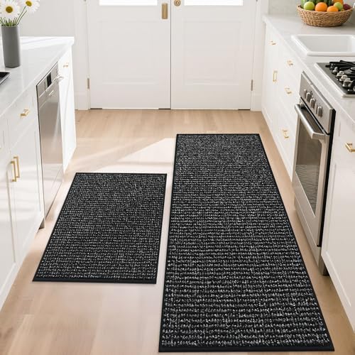 Kitchen Rugs and Mats 2PCS Non (10.4 Sq Ft)