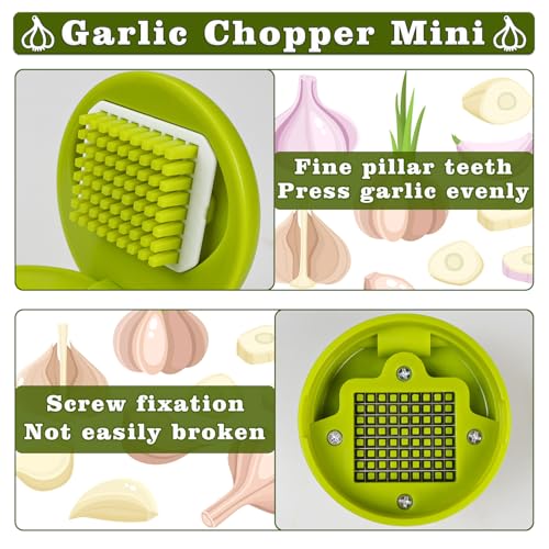 2 Pcs Garlic Press Stainless Steel (2 Count)