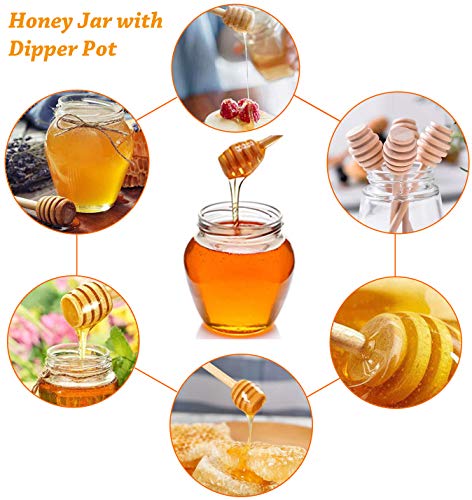 Premium 50 Pack 3 Inch Mini Wooden Honey Dipper Stick