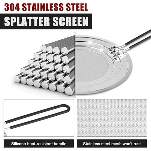 Stainless Steel Splatter Screen for Frying Pan