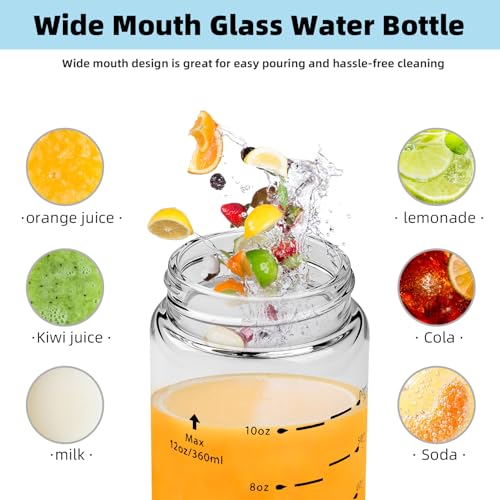 Glass Juice Bottles 4 Pack 20 oz (4 Count)