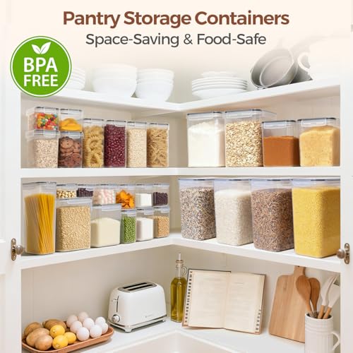 Airtight Rice Storage Container with Lid 10Qt 2Pack (2 Count)