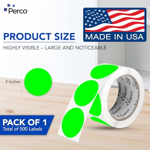Neon Green Round Circle Dot Sticker 2