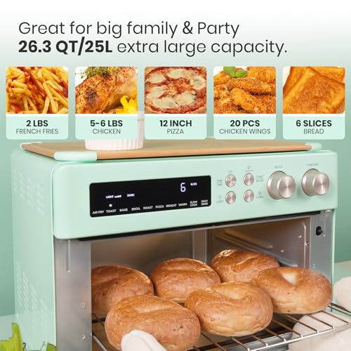 Retro 26.3 QT Infrared Heating Air Fryer Toaster Oven