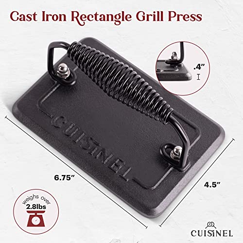 10.5 Inch Square Cast Iron Grill Pan Set