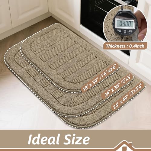 24x40 Inch Kitchen Rugs Non Slip Washable Kitchen Sink Rug (6.67 Sq Ft)