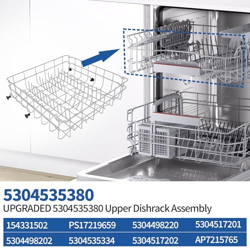 5304535380 Replacement Upper Dishwasher Rack for Frigidaire Kenmore Crosley