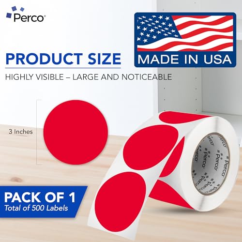 Red Round Circle Dot Sticker 3