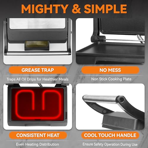 Mini Panini Press Electric Griddle