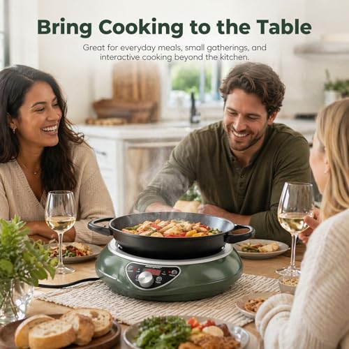 1700W Concave Induction Wok Cooktop