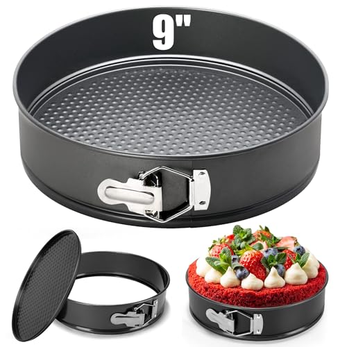 9 Inch Springform Pan Baking Pans Round Leakproof Nonstick Removable Bottom Bakeware for Cake