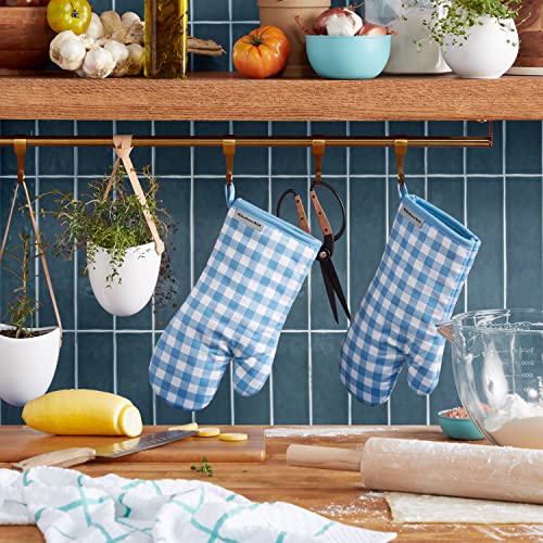 Gingham Oven Mitt 2