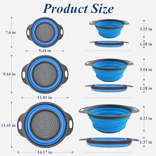Collapsible Colander Set of 3 (3 Count)