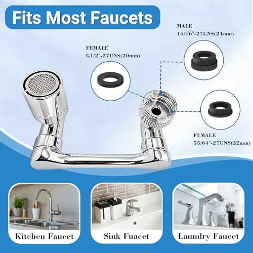 1080° Swivel Faucet Extender