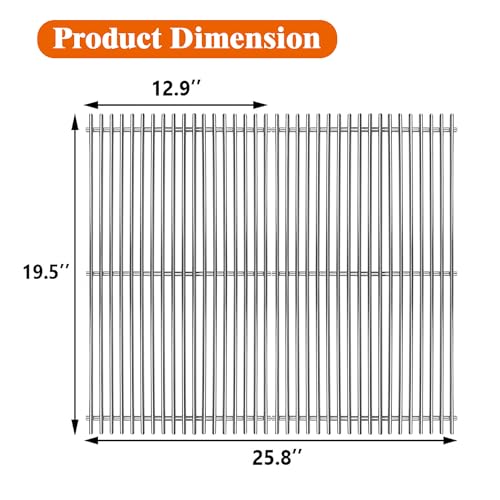 19.5" Stainless Steel Cooking Grates for Weber Genesis 300 Series