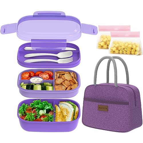 Leakproof Bento Box & Insulated Lunch Bag Set for School and Work