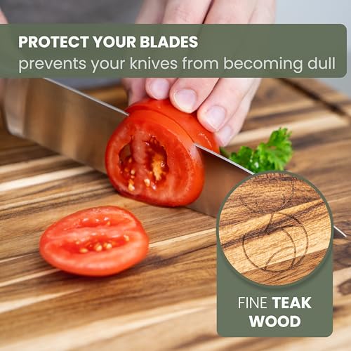 Large Teak Wood Cutting Board