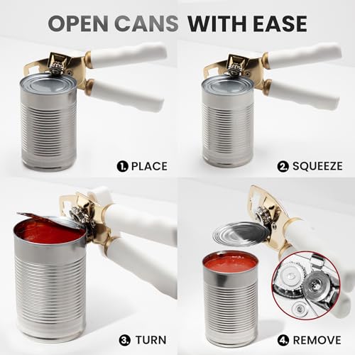 Heavy Duty Stainless Steel Can Opener Manual with Bottle Opener