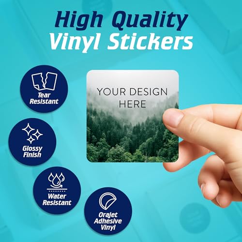 Custom Vinyl Stickers Your Image (100 Count)
