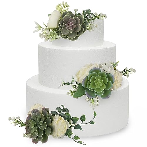 3Pcs Premade Cake Flowers (3 Count)