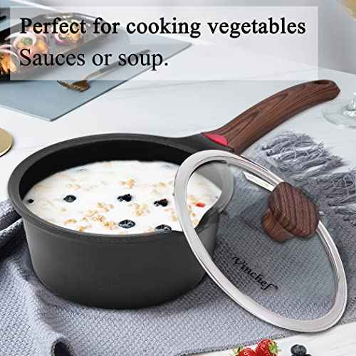 2QT Nonstick Sauce Pan with Lid