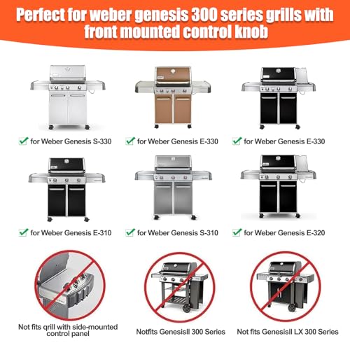 7524 7528 Cooking Grates 7622 Heat Deflectors 7620 Flavorizer Bars with Burner Tube Set for Weber Genesis Grill Replacement Parts E