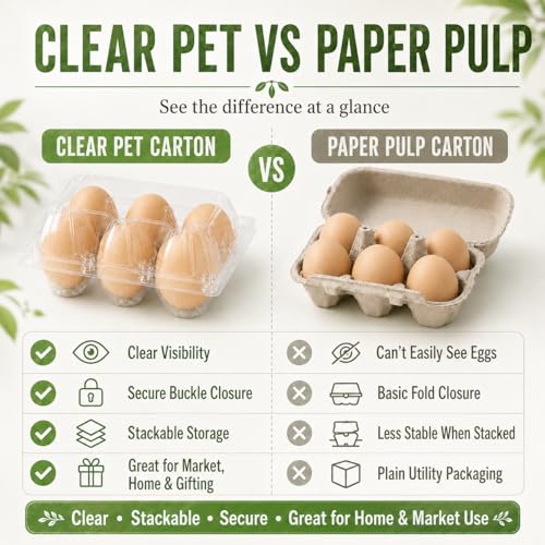 100 Pack Egg Cartons 6 Count (100 Count)