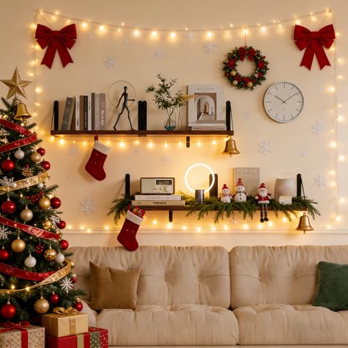 48 Inch Large Wall Bookshelves Set of 3 (3 Count)