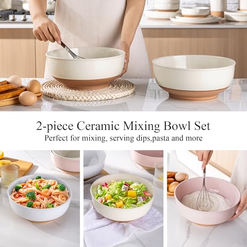 9.8’’ Ceramic Serving Bowls (2 Count)