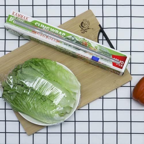 Plastic Wrap Food Wrap with Slide Cutter (600 Sq Ft)