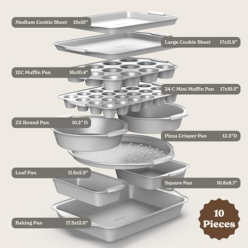 Nonstick Stackable Bakeware Set