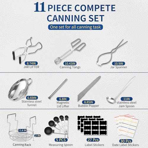 Canning Supplies Starter Kit with Canning Rack