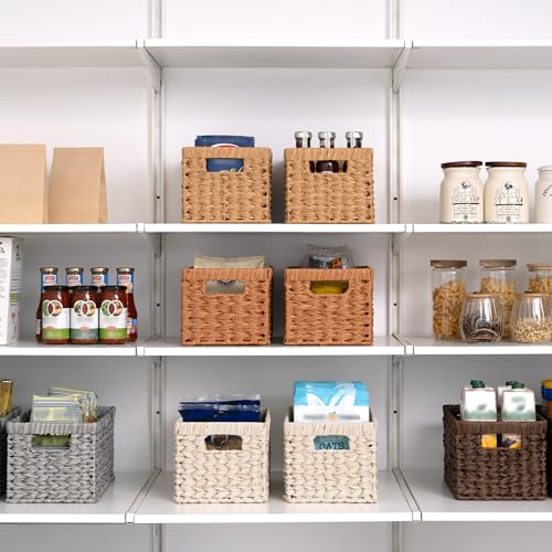 White Wicker Baskets for Storage (2 Count)