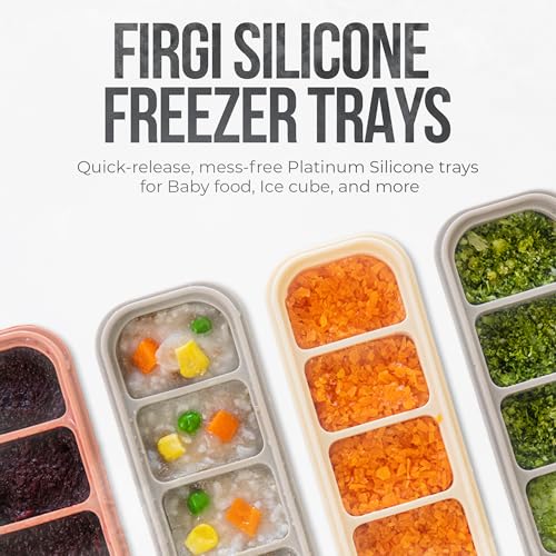1.7 oz 4 Sections Silicone Ice Cube Freezer Tray with Lid