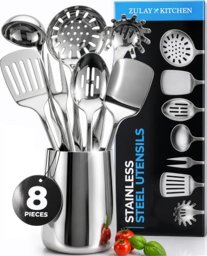 Stainless Steel 8 Piece Cooking Utensil Set (8 Count)