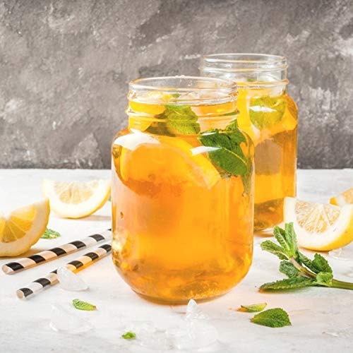 16oz Glass Jars With Airtight Lids And Bands (15 Count)