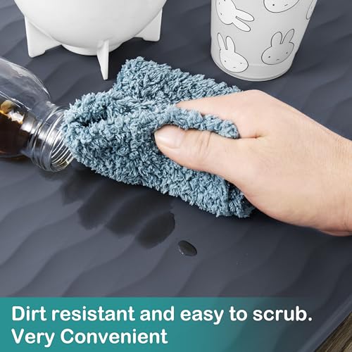 Waterproof Silicone Under Sink Mat 34'' x 22'' Shelf Liner for Kitchen and Bathroom (748 sq inch)