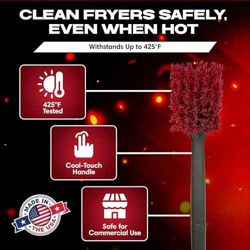 20" Deep Fryer Cleaning Brush by FryOilSaver Co