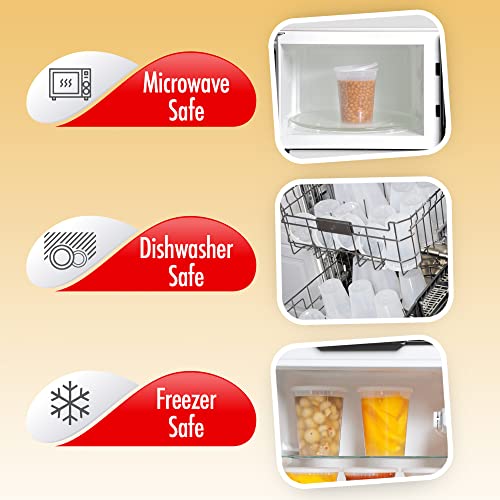 32oz Deli Containers with Leakproof Lids (50 Count)