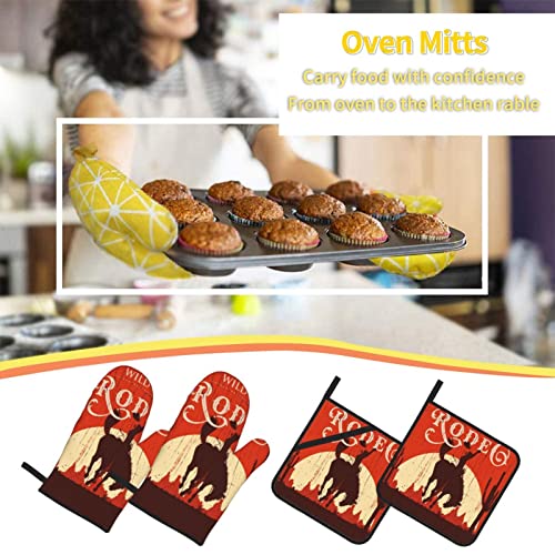 Oven Mitts and Pot Holders Sets of 4 (4 Count)