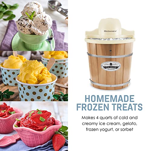EIM 924LX 4Qt Old Fashioned Electric Ice Cream Maker