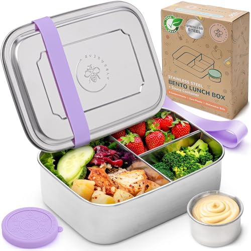 Stainless Steel Bento Box + Condiment Container