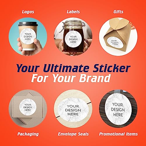 100 Custom Vinyl Stickers (100 Count)