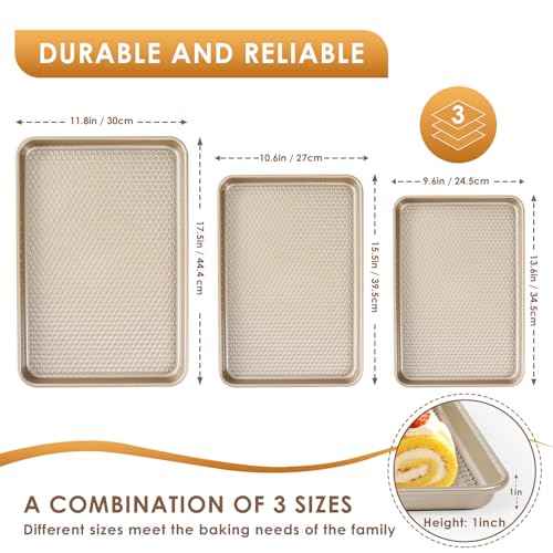 Baking Sheet Pan Set of 3 (3 Count)