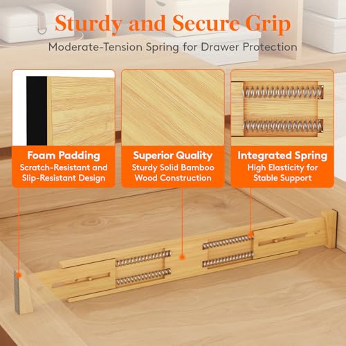 2.4" Kitchen Drawer Dividers (6 Count)