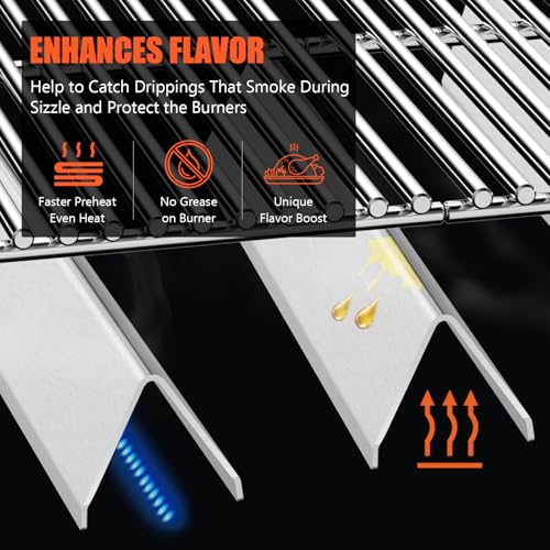 15.3" Flavorizer Bars and Grill Grates for Weber Spirit E