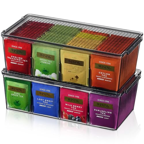 2 Pack 16 Compartment Tea Organizer (2 Count)